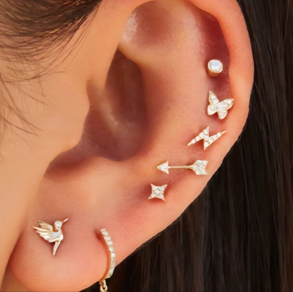 EF Collection Lightning Bolt Earrings - Picture 6 of 6